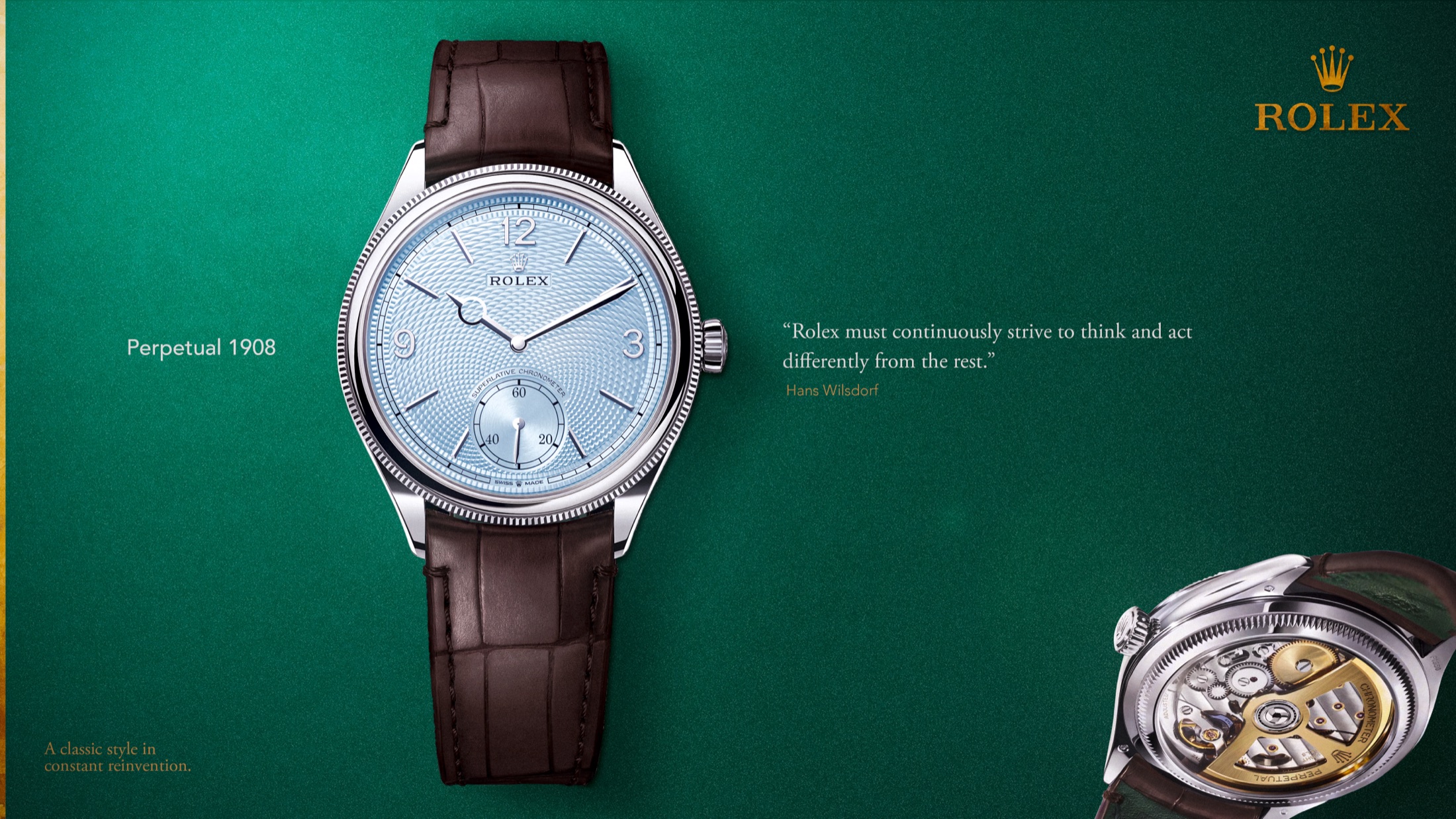 Rolex Perpetual — Relojoaria · Editorial · Direção de Arte